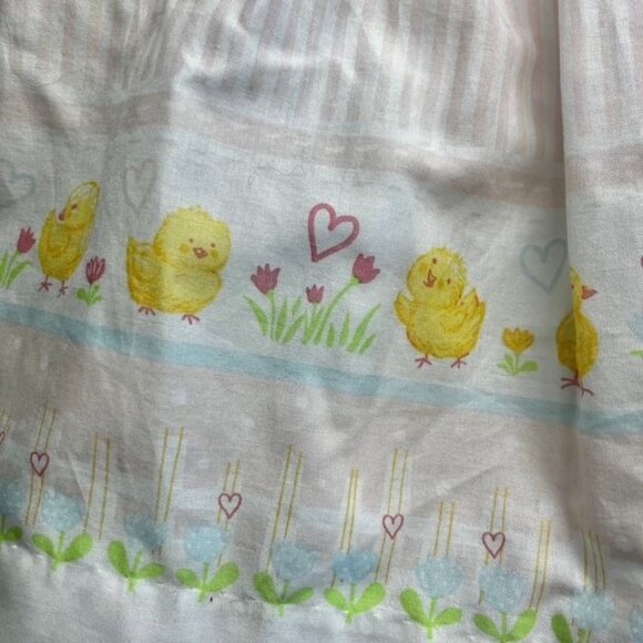 Maggie & Zoe New Pink Pinstriped Pom Pom Chick Dress Size 24 Months - Picture 2 of 6